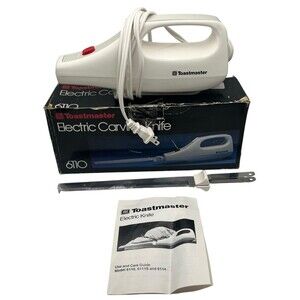 Toastmaster Electric Carving Knife 6110 Used Clean w/Manual & Box